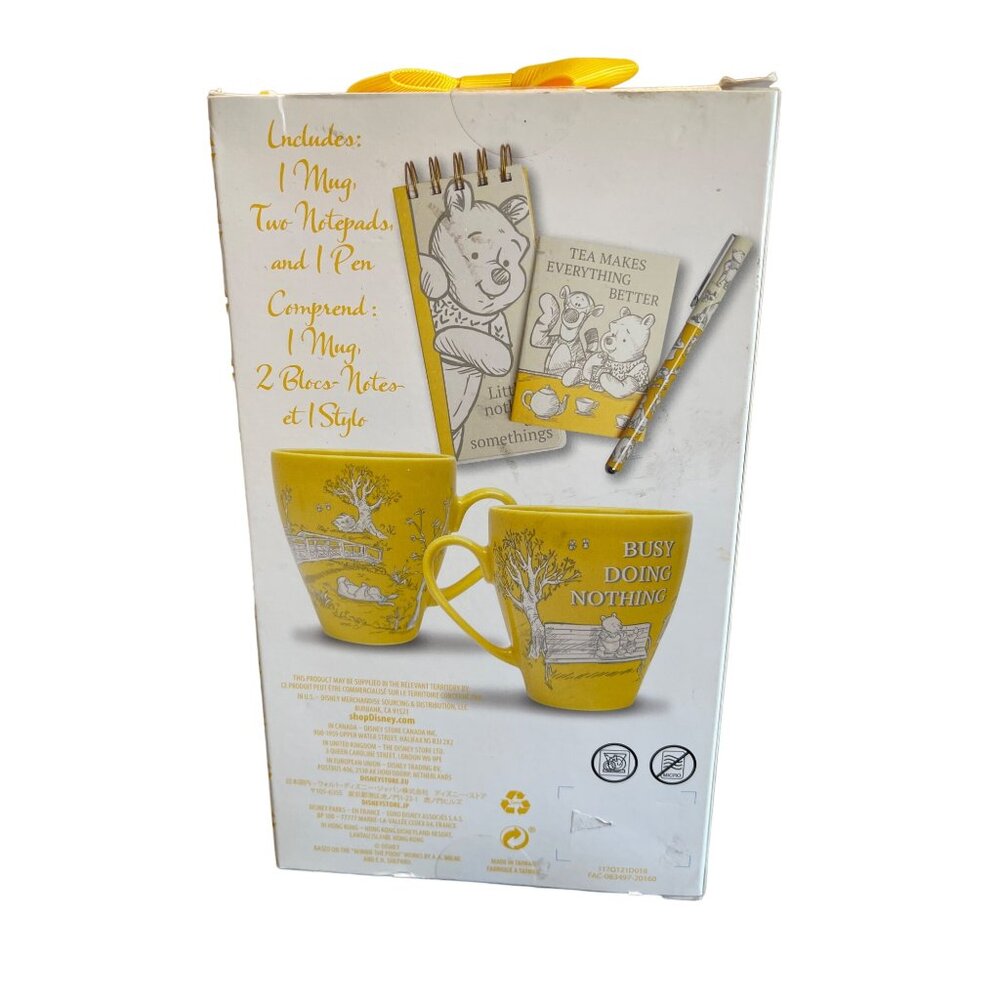 NIB Disney TEA MAKES EVERYTHING BETTER Winnie Pooh Mug, Pen, Notepad Gift Set - Picture 3 of 7